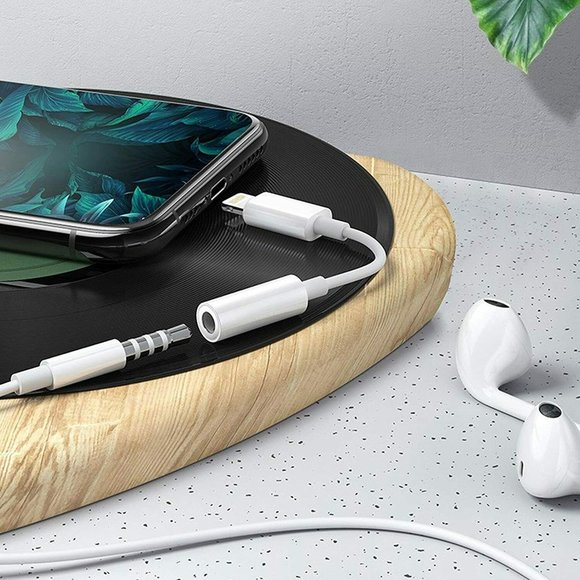 For iPhone Headphone Jack Adapter 3.5mm Audio Aux Cable Earphone Cord Converter - Picture 2 of 8